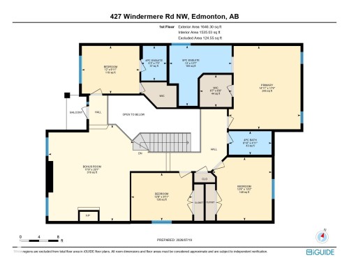 Floor plan - 427 Windermere Road Nw, Edmonton, AB - Other