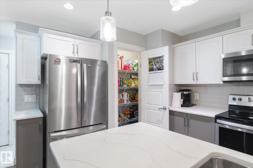1416 169 Street Sw, Edmonton, AB - Indoor Photo Showing Kitchen With Stainless Steel Kitchen