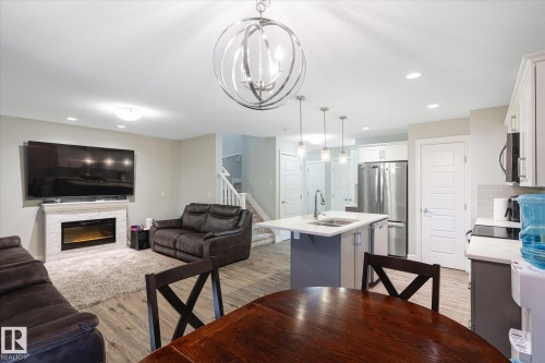 1416 169 Street Sw, Edmonton, AB - Indoor With Fireplace