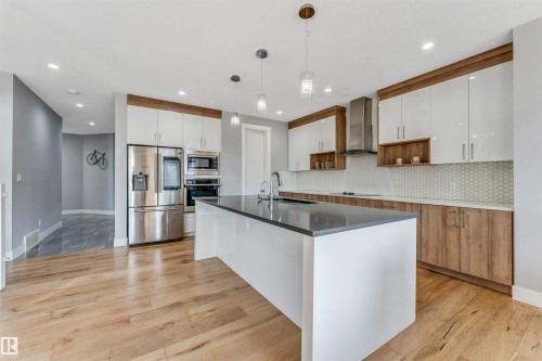 704 172 St Sw, Edmonton, AB - Indoor Photo Showing Kitchen With Upgraded Kitchen