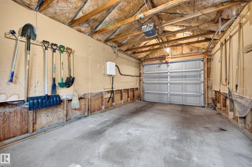 Garage measures 12 by 20 feet. - 9662 85 Avenue Nw, Edmonton, AB - Indoor Photo Showing Garage