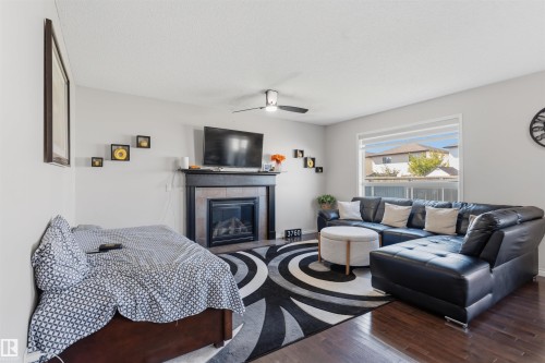 3760 12 Street Nw, Edmonton, AB - Indoor With Fireplace