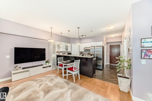 #211 9750 94 St Nw, Edmonton, AB - Indoor Photo Showing Living Room