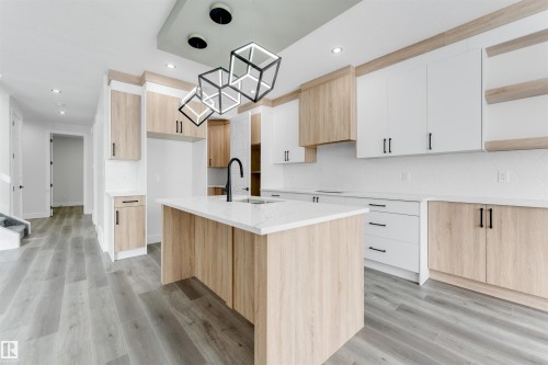 4310 36 St, Beaumont, AB - Indoor Photo Showing Kitchen With Upgraded Kitchen