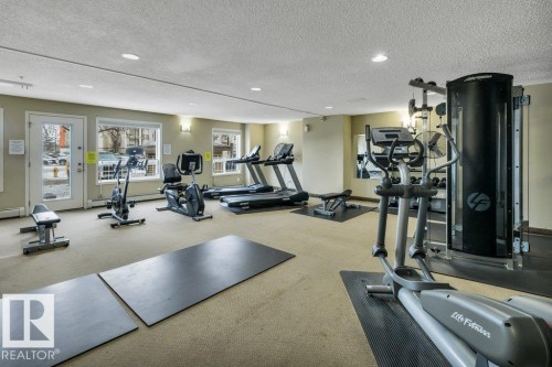 #2105 320 Clareview Station Dr Nw, Edmonton, AB - Indoor Photo Showing Gym Room