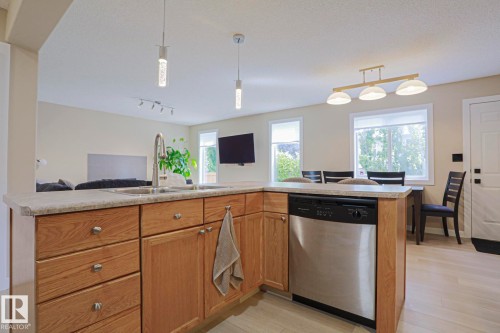 8 Erinwoods Place, St. Albert, AB - Indoor Photo Showing Kitchen With Double Sink