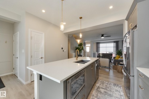 9943 227 Street Nw, Edmonton, AB - Indoor Photo Showing Kitchen With Double Sink