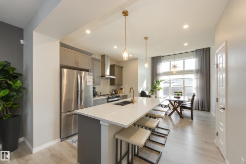 9943 227 Street Nw, Edmonton, AB - Indoor Photo Showing Kitchen With Double Sink With Upgraded Kitchen
