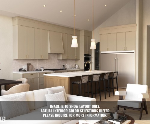 33 Brookside Drive, Sherwood Park, AB - Indoor Photo Showing Kitchen With Upgraded Kitchen