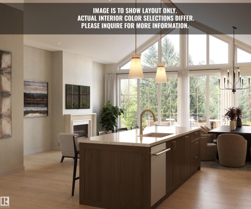 33 Brookside Drive, Sherwood Park, AB - Indoor Photo Showing Kitchen With Upgraded Kitchen