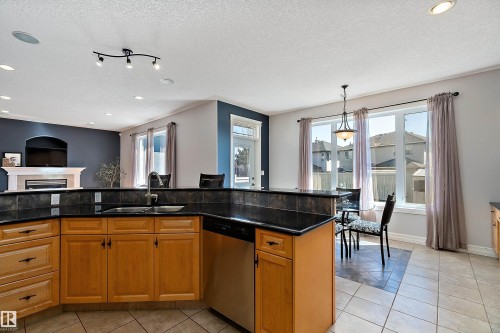 17807 111 Street Nw, Edmonton, AB - Indoor Photo Showing Kitchen With Double Sink