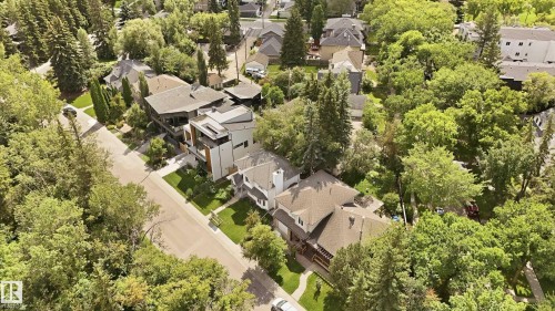 Expansive neighborhood featuring mature trees and established residential properties - 14631 Summit Drive Nw, Edmonton, AB 