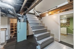 Painted wooden staircase - 