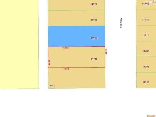 Parcel Map. Outlining property boundaries and identifying the specific parcel of land along with its dimensions - 11710 94 Street Nw, Edmonton, AB - Other