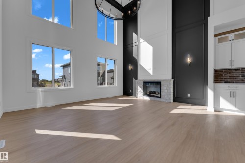 99 Eldridge Point(E), St. Albert, AB - Indoor With Fireplace