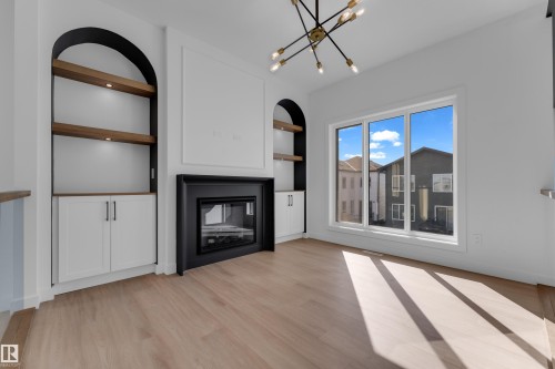 99 Eldridge Point(E), St. Albert, AB - Indoor With Fireplace