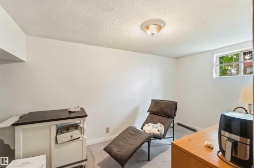 Room featuring light gray carpet, white walls, and a ceiling-mounted light fixture - 12243 104 Street Nw, Edmonton, AB - Indoor