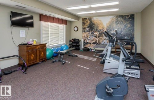 #313 511 Queen St, Spruce Grove, AB - Indoor Photo Showing Gym Room