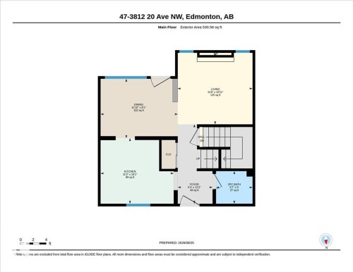 Floor plan - #47 3812 20 Av Nw, Edmonton, AB 
