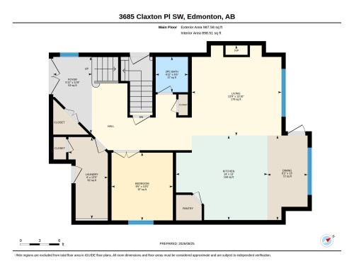 Floor plan - 3685 Claxton Place Sw, Edmonton, AB 