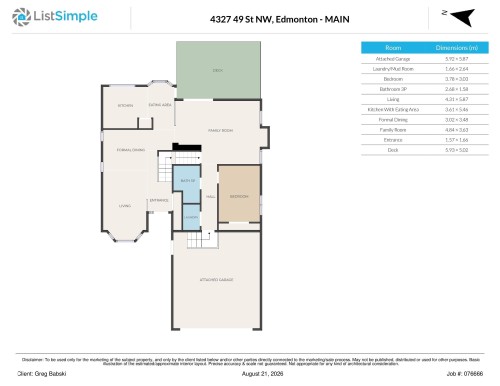 Floor plan - 4327 49 Street Nw, Edmonton, AB 