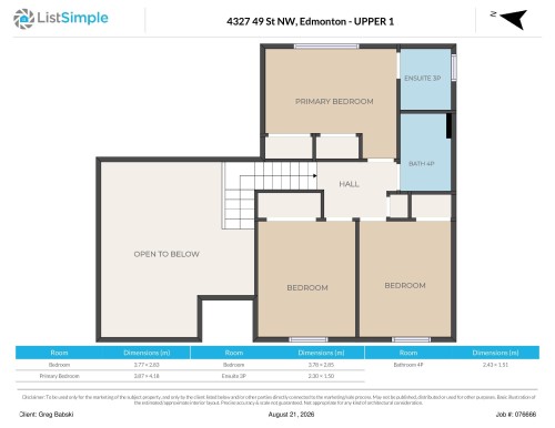 Floor plan - 4327 49 Street Nw, Edmonton, AB 