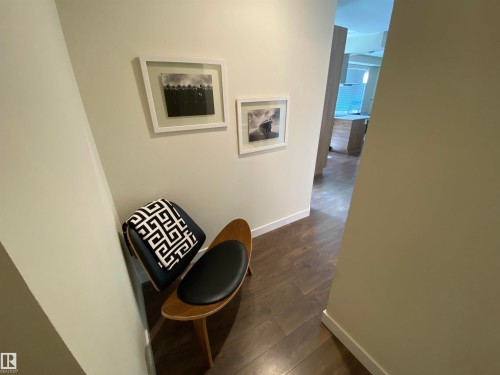 Wood-finish flooring throughout - #308 9907 91 Av Nw, Edmonton, AB 