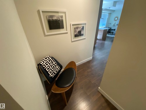 Wood-finish flooring throughout - #308 9907 91 Av Nw, Edmonton, AB 