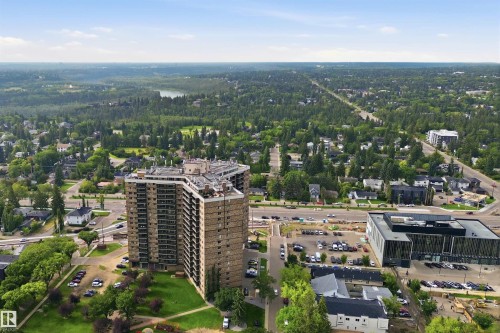 High-rise building with a brick exterior - #1115 13910 Stony Plain Rd Nw, Edmonton, AB 