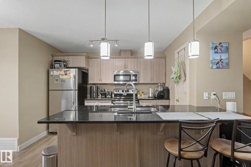 #77 1776 Cunningham Wy Sw, Edmonton, AB - Indoor Photo Showing Kitchen With Upgraded Kitchen
