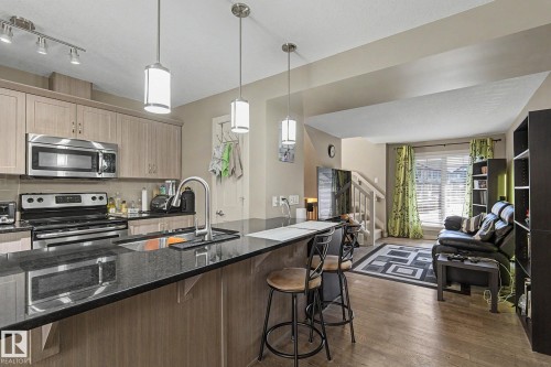 #77 1776 Cunningham Wy Sw, Edmonton, AB - Indoor Photo Showing Kitchen With Upgraded Kitchen