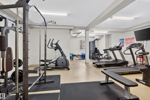 #212 2035 Grantham Ct Nw, Edmonton, AB - Indoor Photo Showing Gym Room