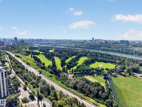 South Facing River Valley and Victoria Golf Course View from the Condo. - #803 10011 123 St Nw, Edmonton, AB 