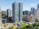 River Valley Side Aerial Image of the Condo Building. - #803 10011 123 St Nw, Edmonton, AB 