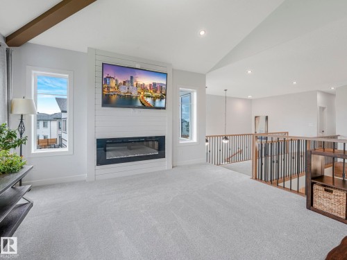 86 Miller Wynd, Leduc, AB - Indoor With Fireplace