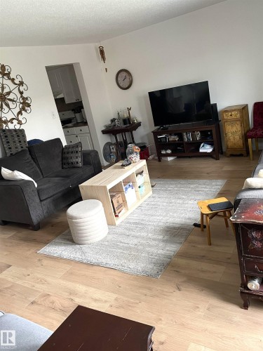 Wood-finish flooring throughout - #D1 1 Garden Grove Nw, Edmonton, AB 