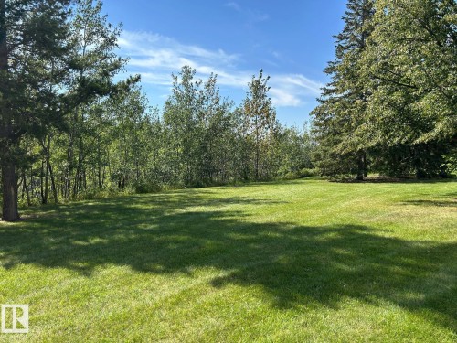 Expansive lawn surrounded by mature trees and natural foliage - #112 4404 122 St Nw, Edmonton, AB 