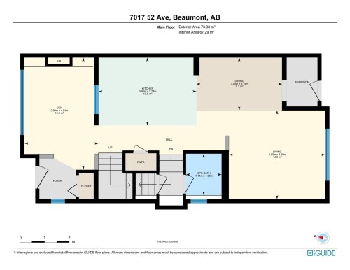 Floor plan - 7017 52 Avenue, Beaumont, AB 