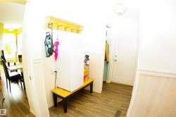 Wood-finish flooring throughout - 
