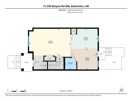 Main Floor Plan - #71 330 Bulyea Rd Nw, Edmonton, AB 