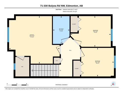 Second Floor Plan - #71 330 Bulyea Rd Nw, Edmonton, AB 