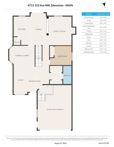 Floor plan - 4711 152 Avenue Nw, Edmonton, AB 