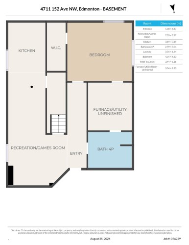 Floor plan - 4711 152 Avenue Nw, Edmonton, AB 