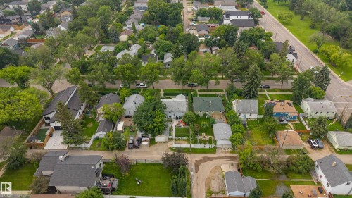 Mature treed neighborhood with a mix of residential properties and surrounding green spaces - 14814 104 Avenue Nw, Edmonton, AB - Outdoor With View
