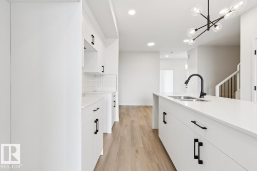 87 Gambel Loop, Spruce Grove, AB - Indoor Photo Showing Kitchen With Double Sink