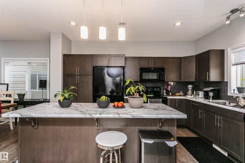 21931 91 Avenue Nw, Edmonton, AB - Indoor Photo Showing Kitchen With Upgraded Kitchen
