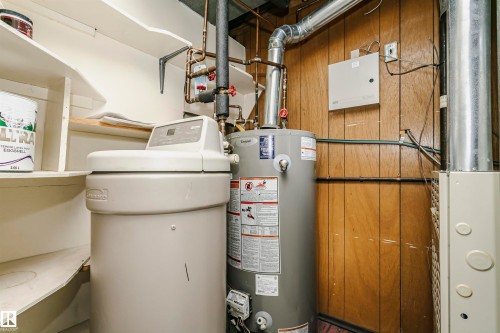 Built-in water softener, hot water heater, and furnace system - 11440 44A Avenue Nw, Edmonton, AB 