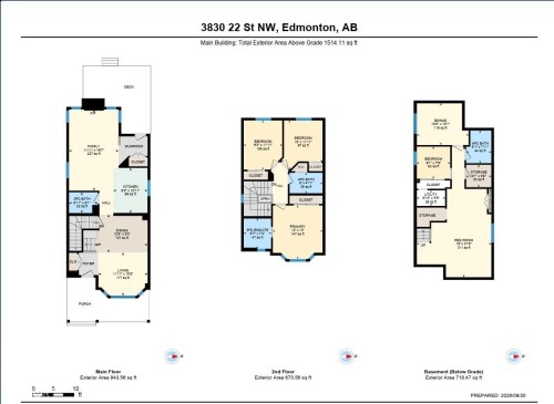 Floor plan - 3830 22 Street Nw, Edmonton, AB 