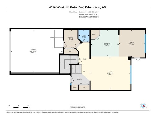 Floor plan - 4610 Westcliff Point(E) Sw, Edmonton, AB 