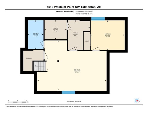 Floor plan - 4610 Westcliff Point(E) Sw, Edmonton, AB 